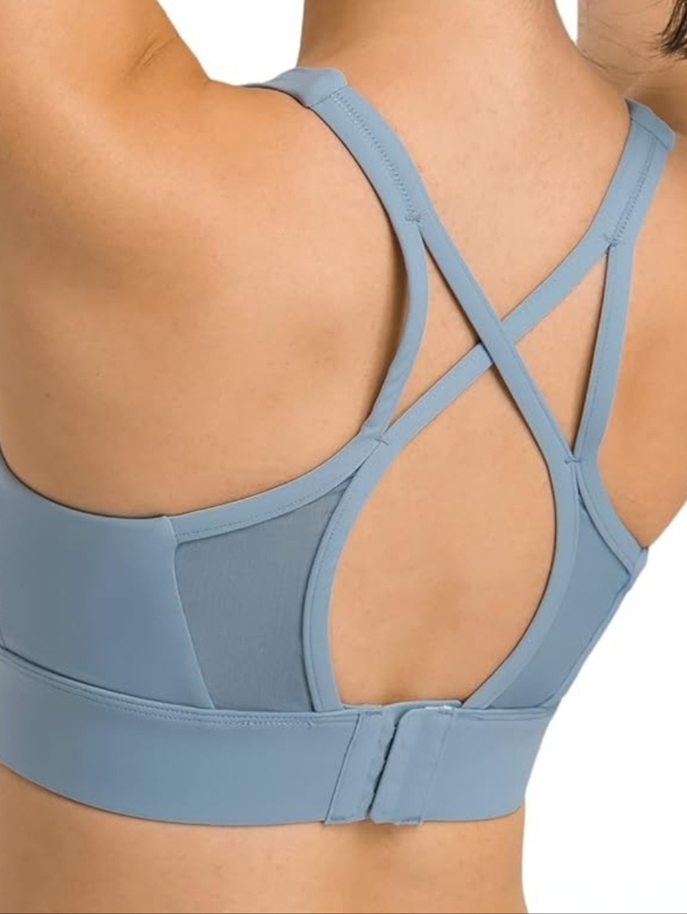 Lemedy Slate Blue High-Impact Strappy Back Sports Bra - Size 8 (L) - NWT - Picture 4 of 11